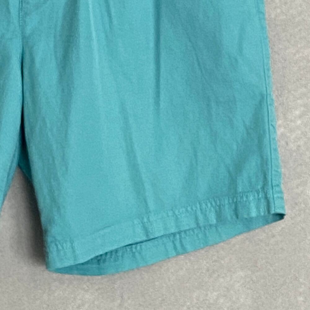 Caribbean Roundtree & Yorke Men's 36W Cotton/Linen Shorts 8" Inseam Blue NEW - Picture 4 of 7